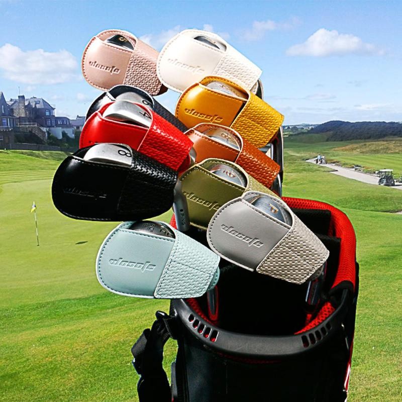 Wosofe Wosofe Golf Club Cap Cover PU Double-Layer หนาหัวฝาครอบป้องกัน Wosofe Golf Club Cover ชุดเหล็ก20240903