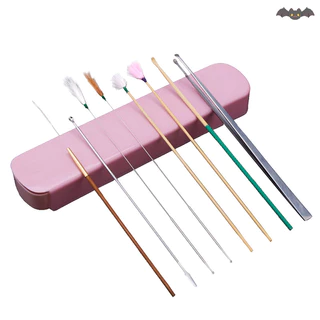 [PE] 8 ชิ้น Ear Wax Pickers ชุดทําความสะอาดหูช้อน Wax Remover กําจัดเครื่องมือทําความสะอาดหู TH
