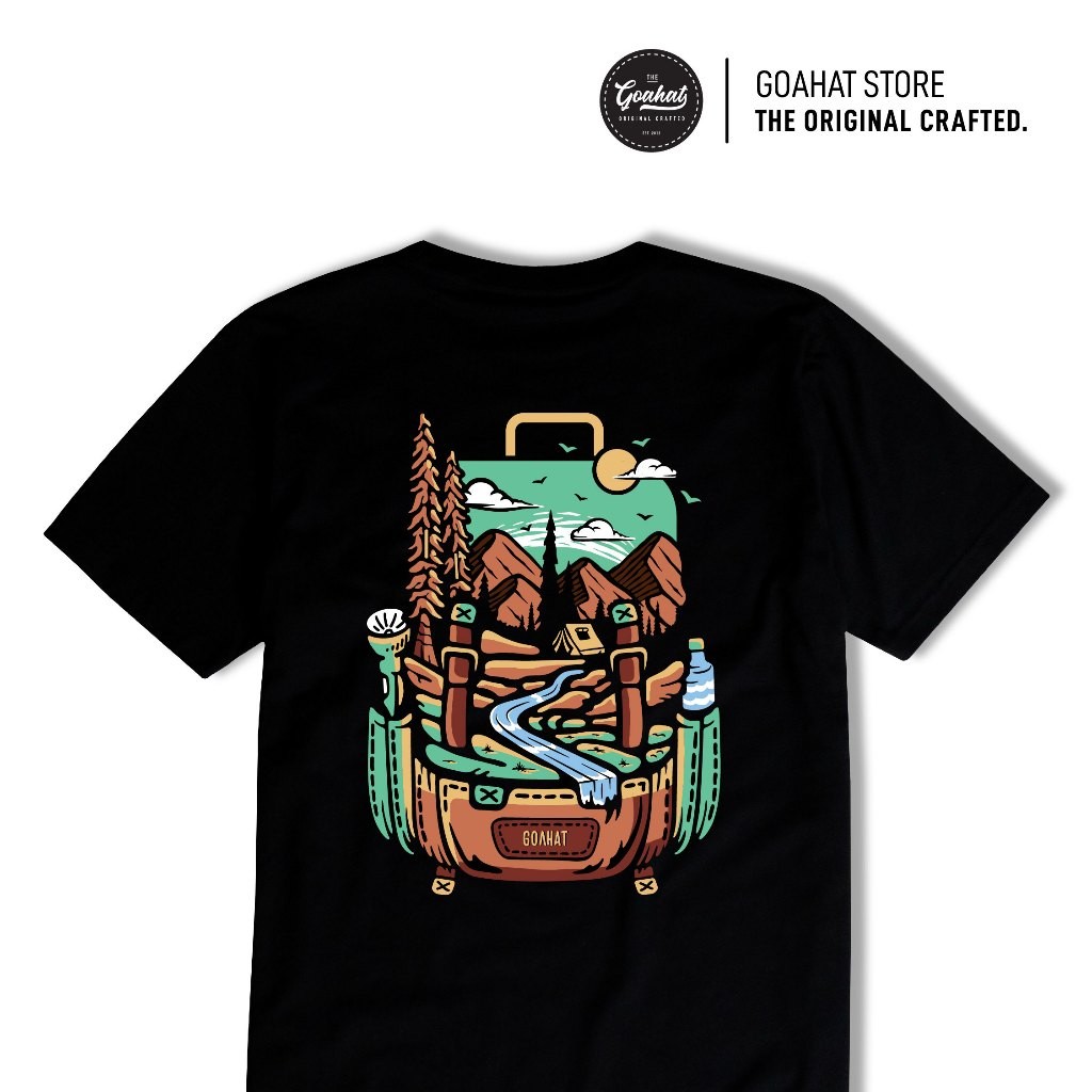 [100% Cotton] Backpack เสื้อยืด Goahat ผ้า Cotton 100 ผ้าพรีเมี่ยม นุ่ม ใส่สบาย มีน้ำหนัก ทิ้งตัวสวย