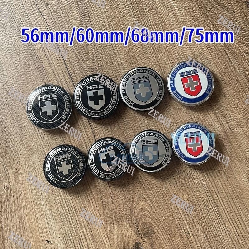 Zr สําหรับ 4pcs HRE PERFORMANCE ล้อ 56 มม.60 มม.68 มม.75 มม.รถล้อ Hub Center ฝาครอบ HubCap Decals ขอบตกแต่งป้ายสัญลักษณ์รถจัดแต่งทรงผมสําหรับ HRE ล้อ Monoblok Series