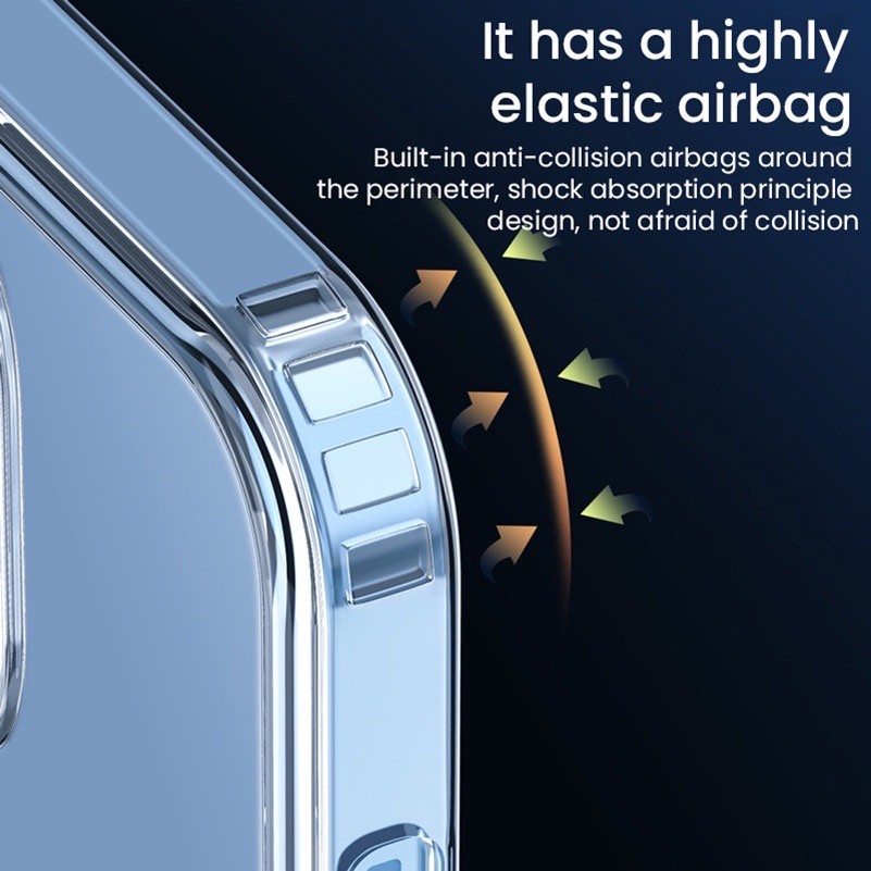 เคสแม่เหล็กสำหรับ iPhone 11 12 13 14 15 16 17 PRO MAX Air 16promax 17promax 17pro เคสโทรศัพท์มือถือแบบใสป้องกันการตก - รูปที่ 3