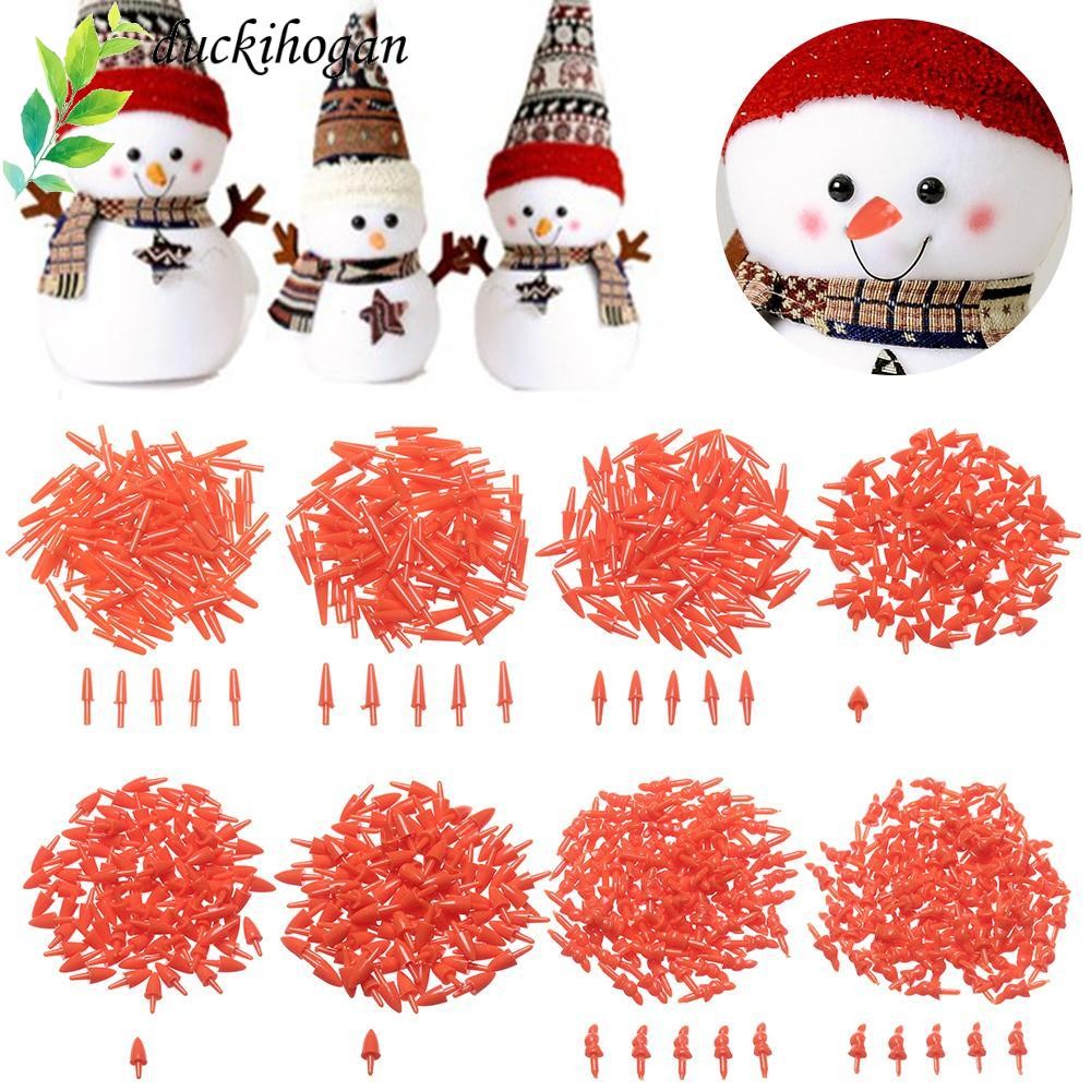 Duckihogan 100 ชิ้น/ถุง Snowman จมูกสีแดง 8 ขนาดตุ๊กตาอุปกรณ์หุ่น Santa Claus Craft