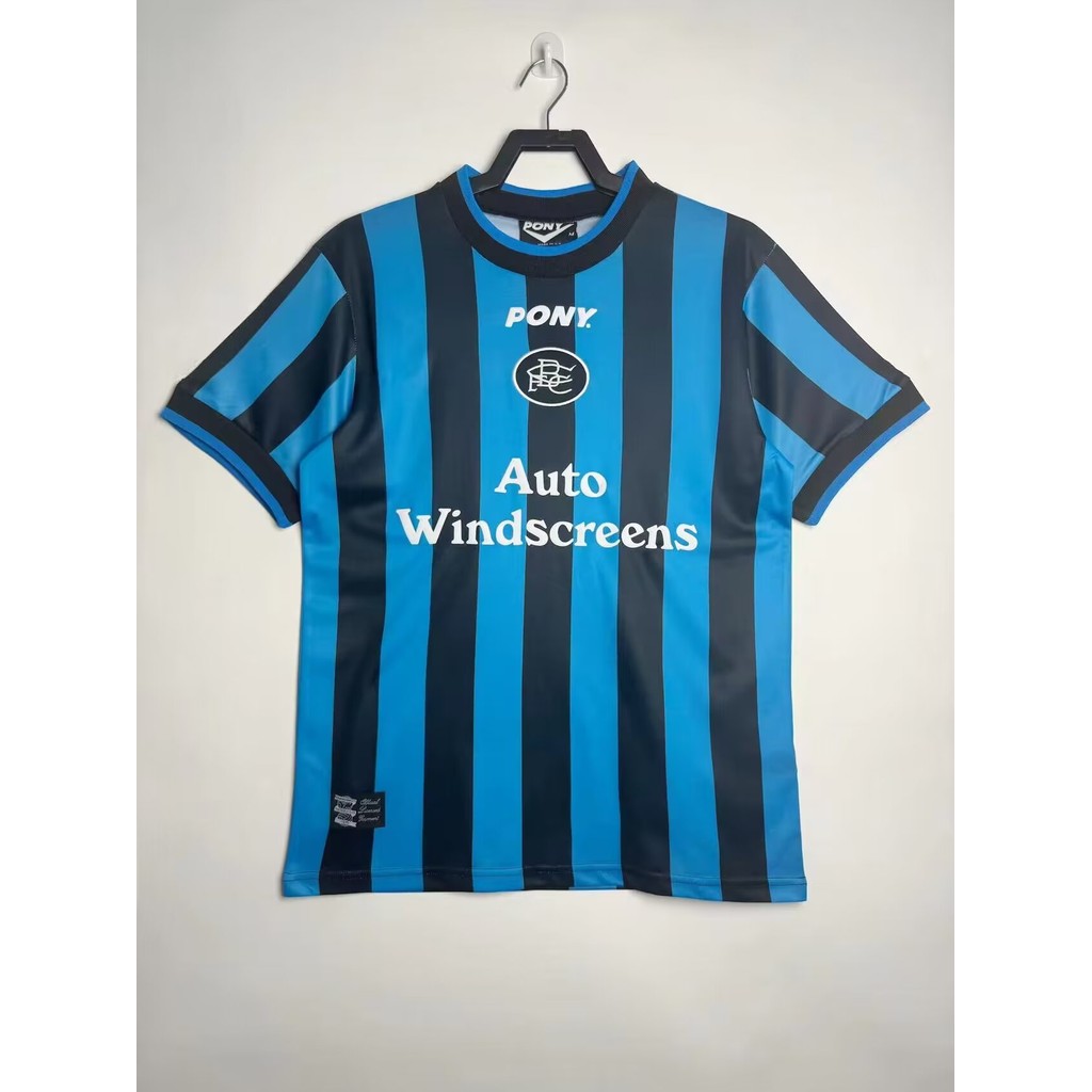 1996-97 Birmingham away เกม retro ฟุตบอลกีฬาเสื้อยืดแขนสั้น