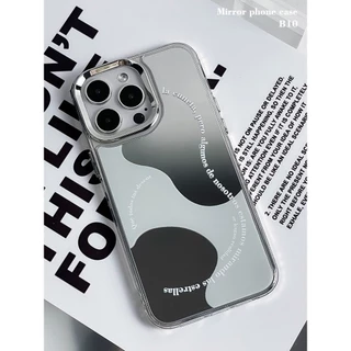 กระจกแต่งหน้านุ่มโปร่งใสกรณี Anti-Fall เคสโทรศัพท์สําหรับ iPhone 16 Promax 15 Promax 12 13 Mini 14plus 11 Pro Max X XS XR XS Max 7 8 plus Se2020