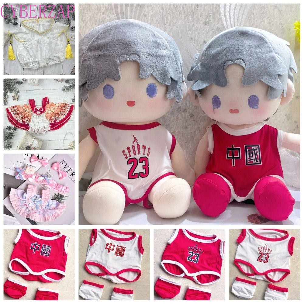 Cyberzap Cotton Doll Dress, 20/40cm ชุดแต่งงาน Idol Doll กระโปรงผ้ากอซสีขาว, Kawaii ตุ๊กตาผ้าฝ้าย Headwear ตุ๊กตาอุปกรณ์เสริม Kawaii Cotton Doll Dress Friends ของขวัญ