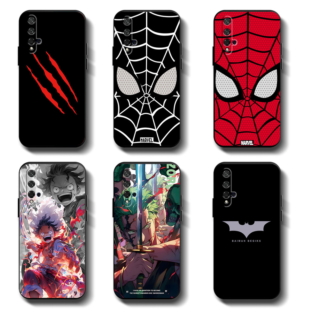 เคสนิ่มสีดําสําหรับ Huawei Nova 5T / Honor 20 Anticrack Casing คุณภาพสูง TPU ป้องกันเต็มยางซิลิโคนเคสโทรศัพท์