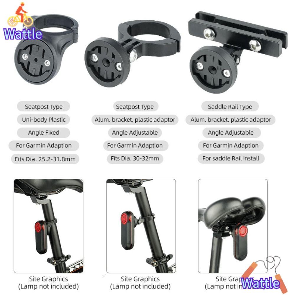 Wattle ขายึดไฟท้ายสําหรับ Varia อลูมิเนียมอัลลอยด์ที่มีประโยชน์ Seatpost Mount – โปรปัง