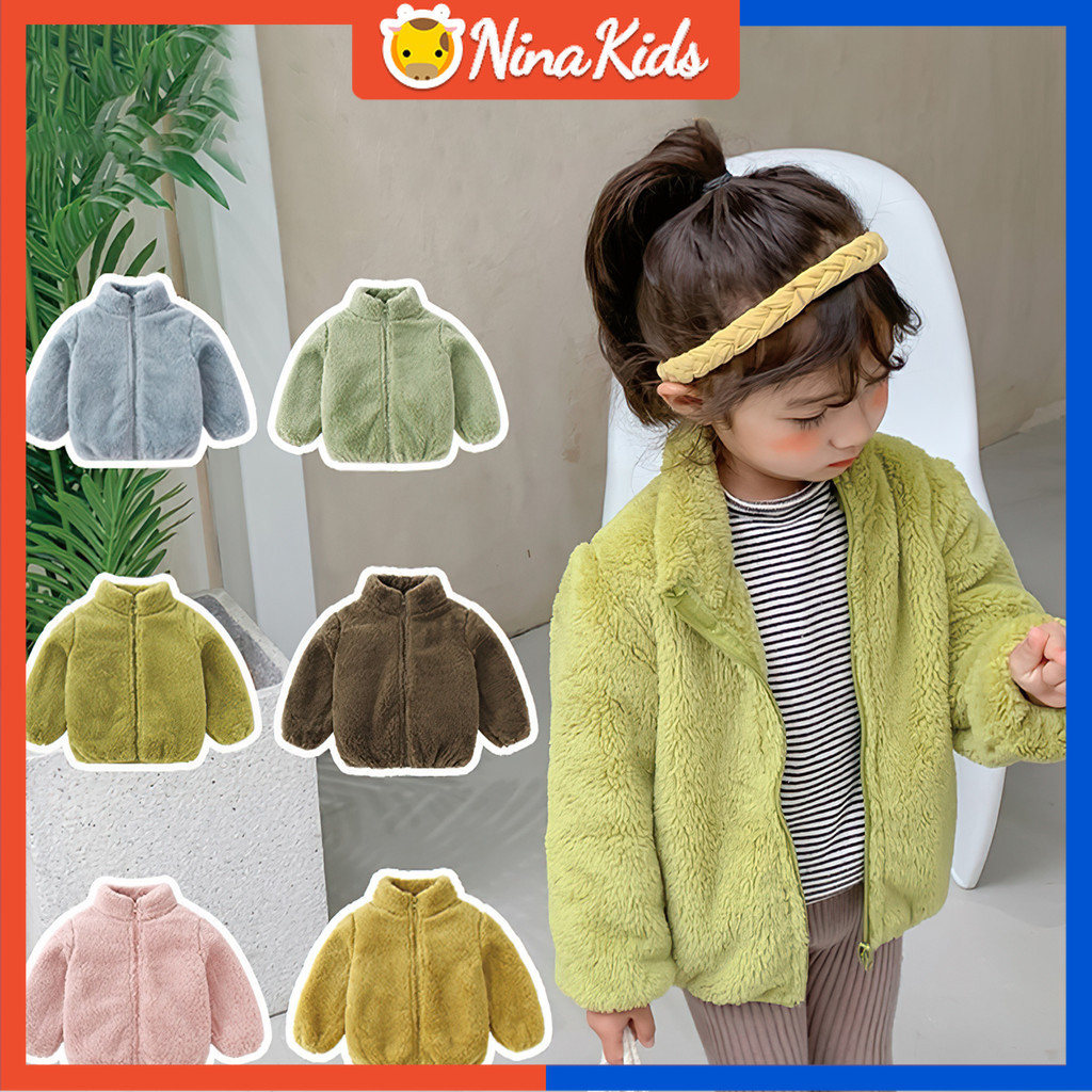 เด็กทารกน่ารักเสื้อหนาวขนแกะแฟชั่นเด็กเสื้ออุ่น1-6ปี