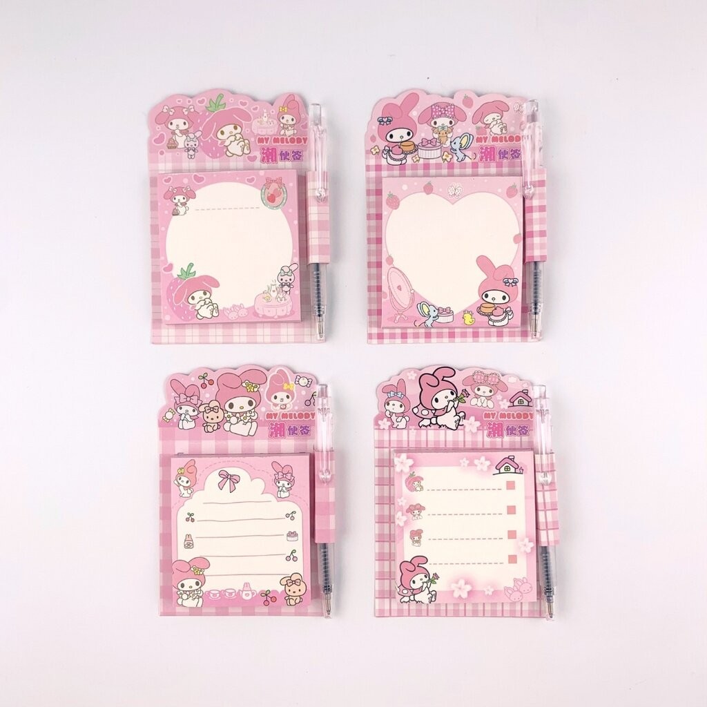 กระดาษโน๊ต พร้อมปากกา (1 เล่ม) เครื่องเขียน น่ารัก | Bluerubystore