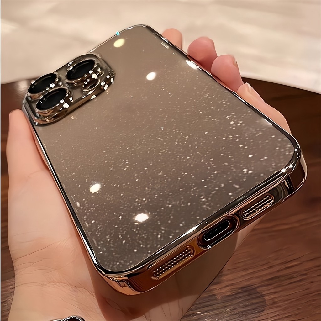 Desert Titanium Shiny Dotsเคสโทรศัพท์โปร่งใสสําหรับIPhone รูปที่ 5