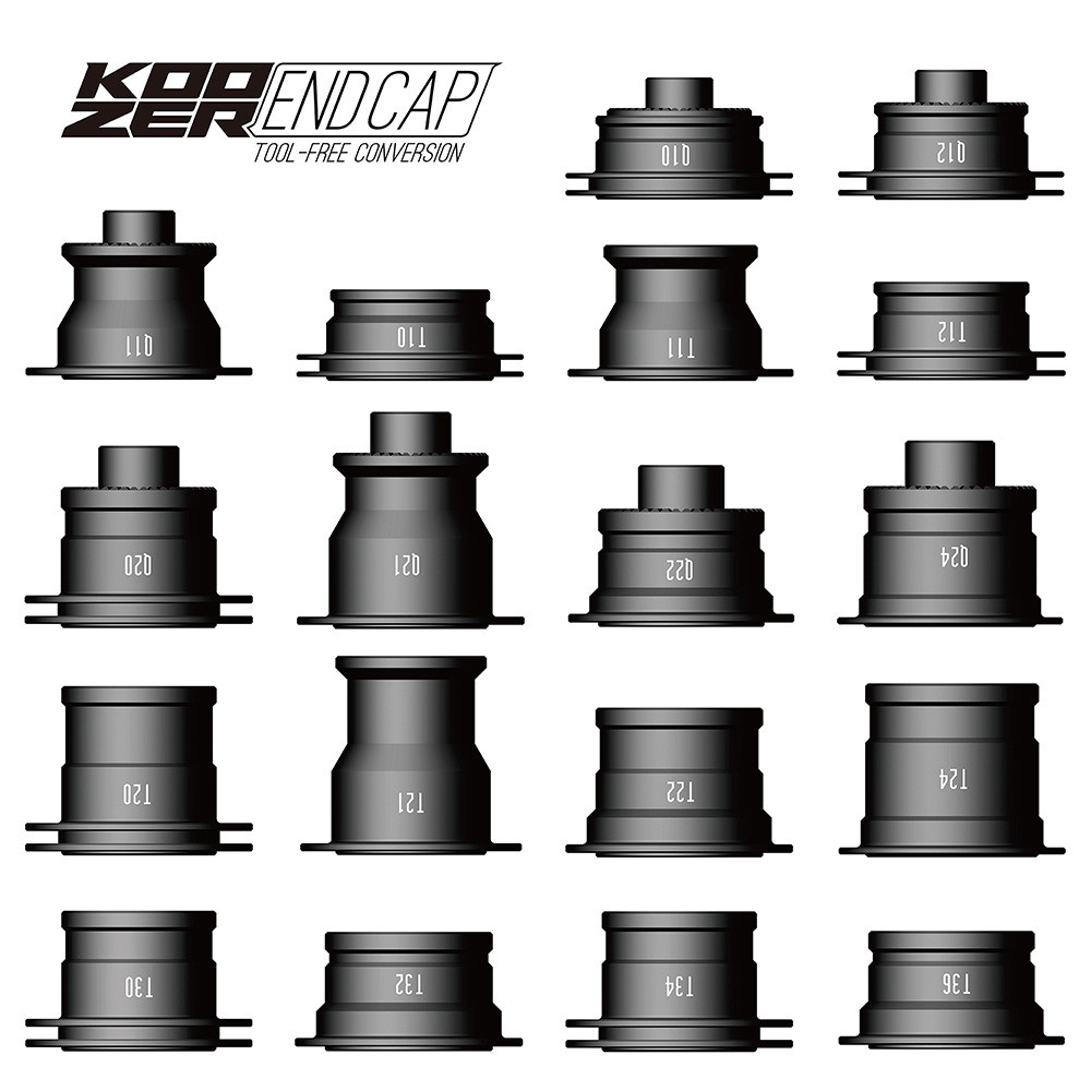 2023 KOOZER จักรยานเสือภูเขา Hub End Cap QR/TA 100 135 142 Hub Endcap Mini TA Hub Conversion Cap