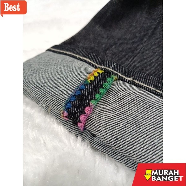 กางเกงขายาวผู้ชายเทรนด์ SELVEDGE SELVEDGE PANTS EVOLUSION DENIM SELVEDGE/SELVEDGE DENIM ACCENT 15 OZ