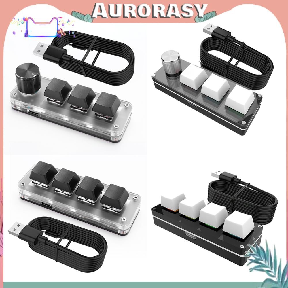 [AS] 3 Key 1 Knob/4 Key Mini Mechanical BT Keyboard RGB Wired USB Mechanical Macropad