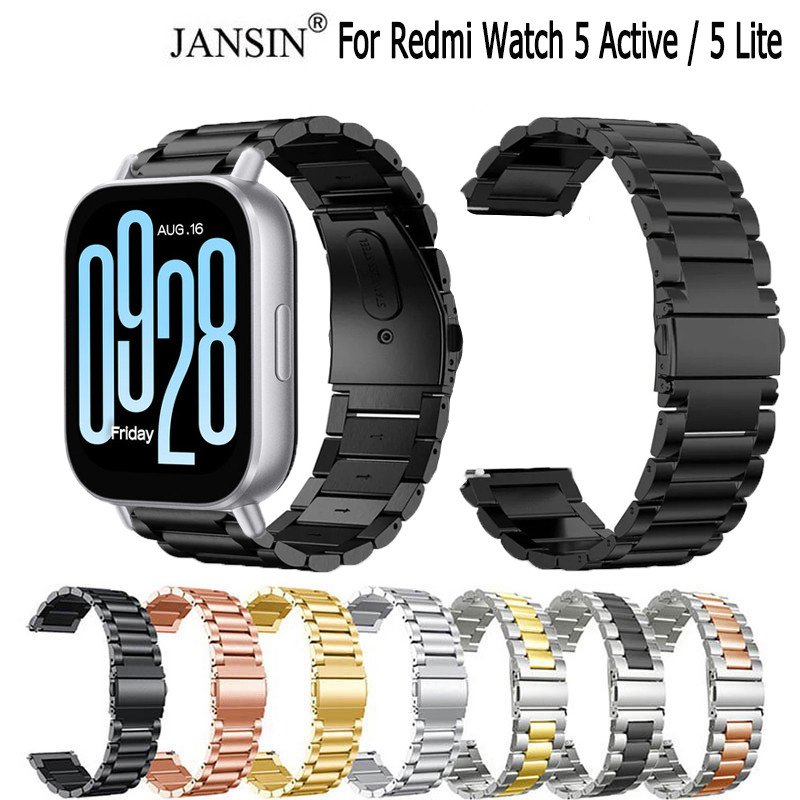 Redmi Watch 5 Active 5 Lite สายนาฬิกาสายนาฬิกาสแตนเลสสําหรับ Redmi Watch 5 Active 5 Lite สมาร์ทวอท์ช