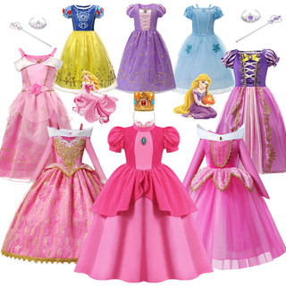 สาวงานเลี้ยงวันเกิดชุดเจ้าหญิงออโรร่าพีชคอสเพลย์เครื่องแต่งก…