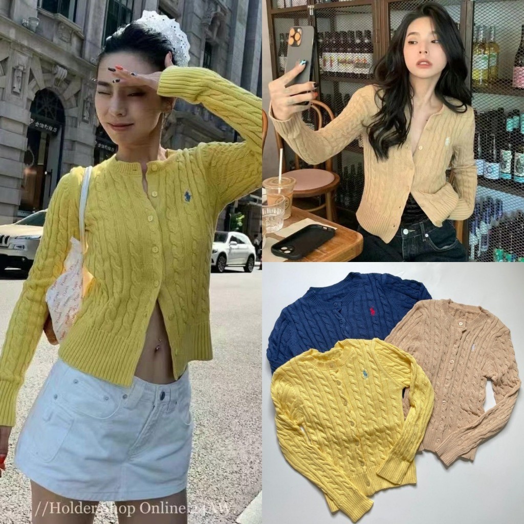 เสื้อคลุมไหมพรม ทรงคาร์ดิแกน ผ้าไหมพรมทอ ผ้าดีมาก ทรงเกาหลี ทรงน่ารัก แฟชั่นเกาหลี