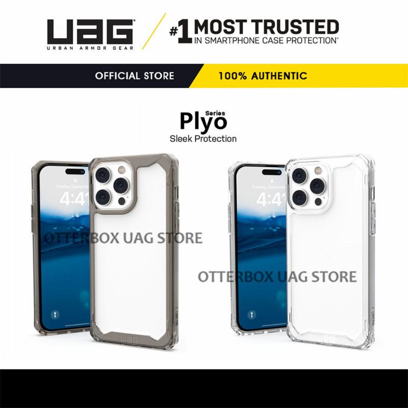 Uag IPhone 16 Pro Max / 16 Pro / 16 Plus / 16 / 15 14 13 12 11 Pro Max XS XR Case Cover Plyo พร้อมเคสป้องกันโปร่งใสกันกระแทกน้ําหนักเบาที่ทนทาน