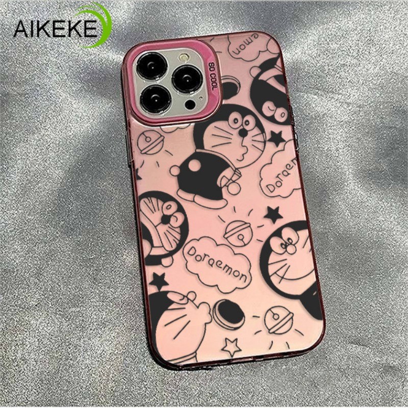 น่ารักการ์ตูนโดราเอมอนเคสโทรศัพท์สําหรับiphone 16 15 14 Plus 13 12 11 Pro Max XR XS Max X 8 7 Plus SE 2022 2020 16ProMaxปลอกแข็งกันกระแทกฝาครอบโทรศัพท์ - รูปที่ 7