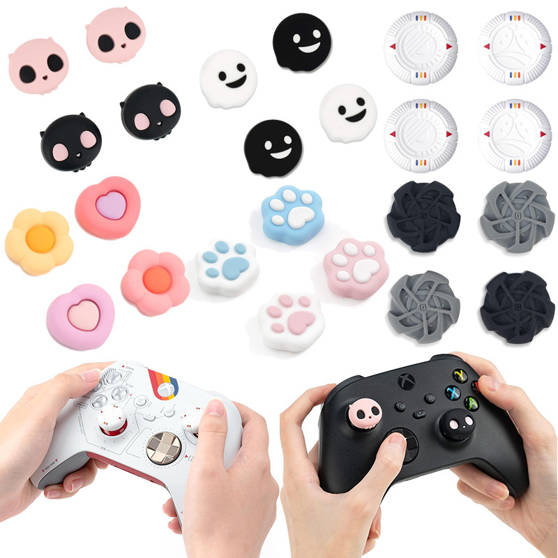 ซิลิโคน Thumb Grip Caps สําหรับ Xbox One/Xbox Series X Controller, Anti-Slip จอยสติ๊กฝาครอบ Thumbstick Caps