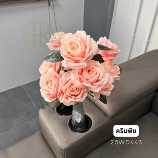 กุหลาบปารีส 10 ดอก ดอกไม้ ดอกไม้ประดิษฐ์