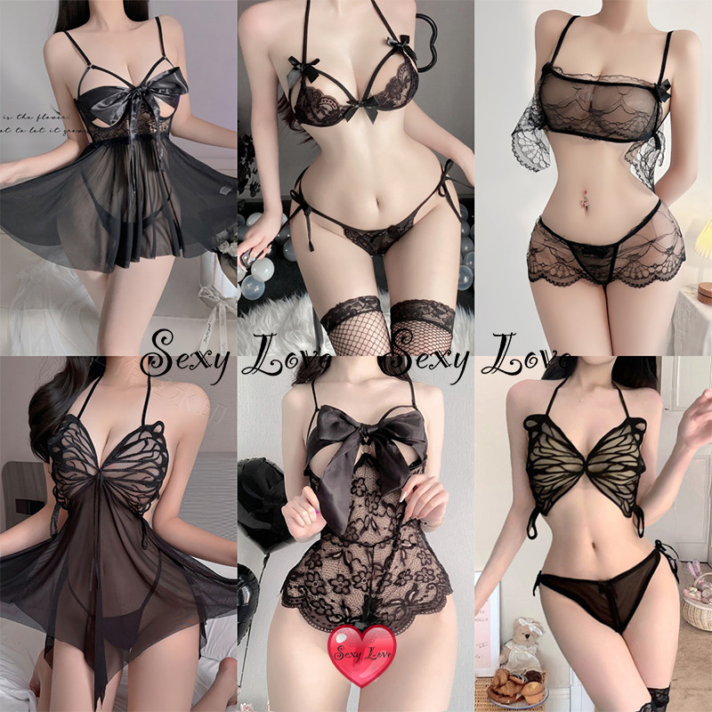 Sexy Love ชุดชันในเซ็กซี่ ชุดยั่ว การออกแบบรูปทรงผีเสื้อ สไตล์เซ็กซี่ ราคาถูก ส่งไวจากไทย