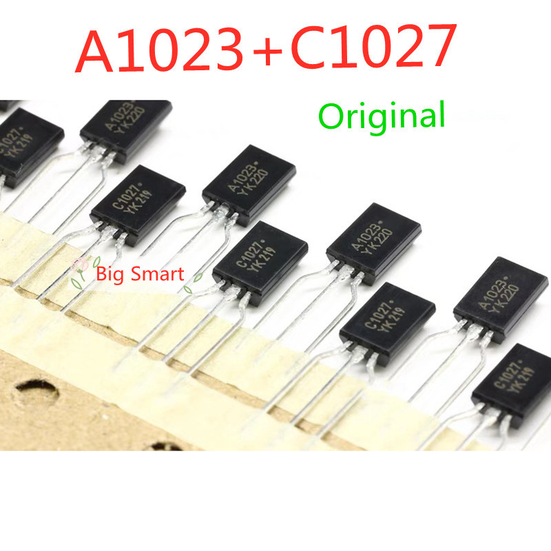 20 pcs Original A1023 C1027 TO-92L KTA1023Y KTC1027Y 2SA1023-Y 2SC1027-Y ทรานซิสเตอร์พลังงาน