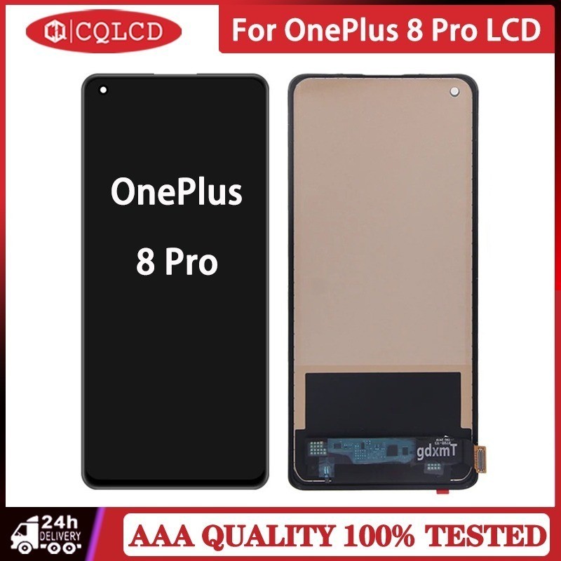 หน้าจอ TFT 6.78 สําหรับ OnePlus 8 Pro ทดสอบ 1+8Pro IN2023 IN2020 IN2021 จอแสดงผล LCD Touch Screen Digitizer Assembly Replacement