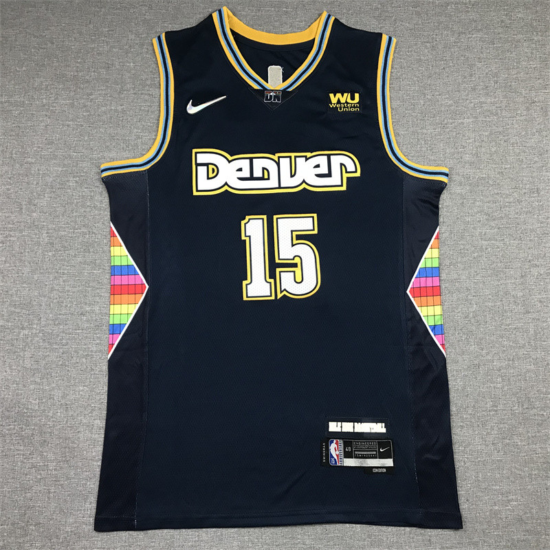 เสื้อปัก NBA denver nuggets ผู้ใหญ่ฤดูร้อนวิ่งกลางแจ้งกีฬาเสื้อบาสเก็ตบอล