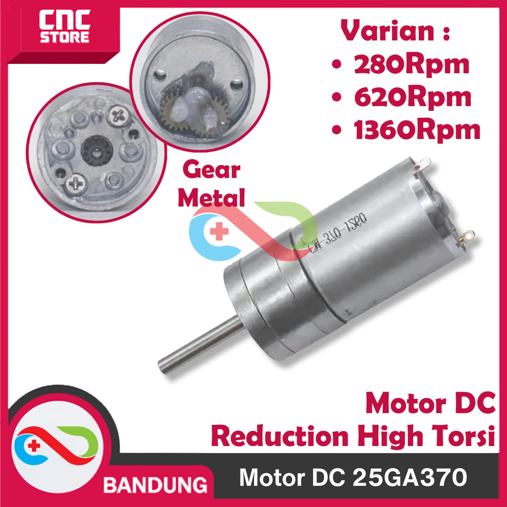 12V 25GA370 DC MOTOR DYNAMO กล่องเกียร์ DYNAMO REDUCER GEARBOX