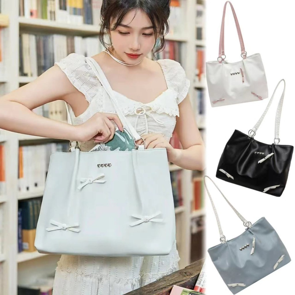kk sale :กระเป๋าใบใหญ่แฟชั่นใส่ของได้เยอะPU หน้าใหญ่มากใส่ของได้เยอะมาก - SP9153