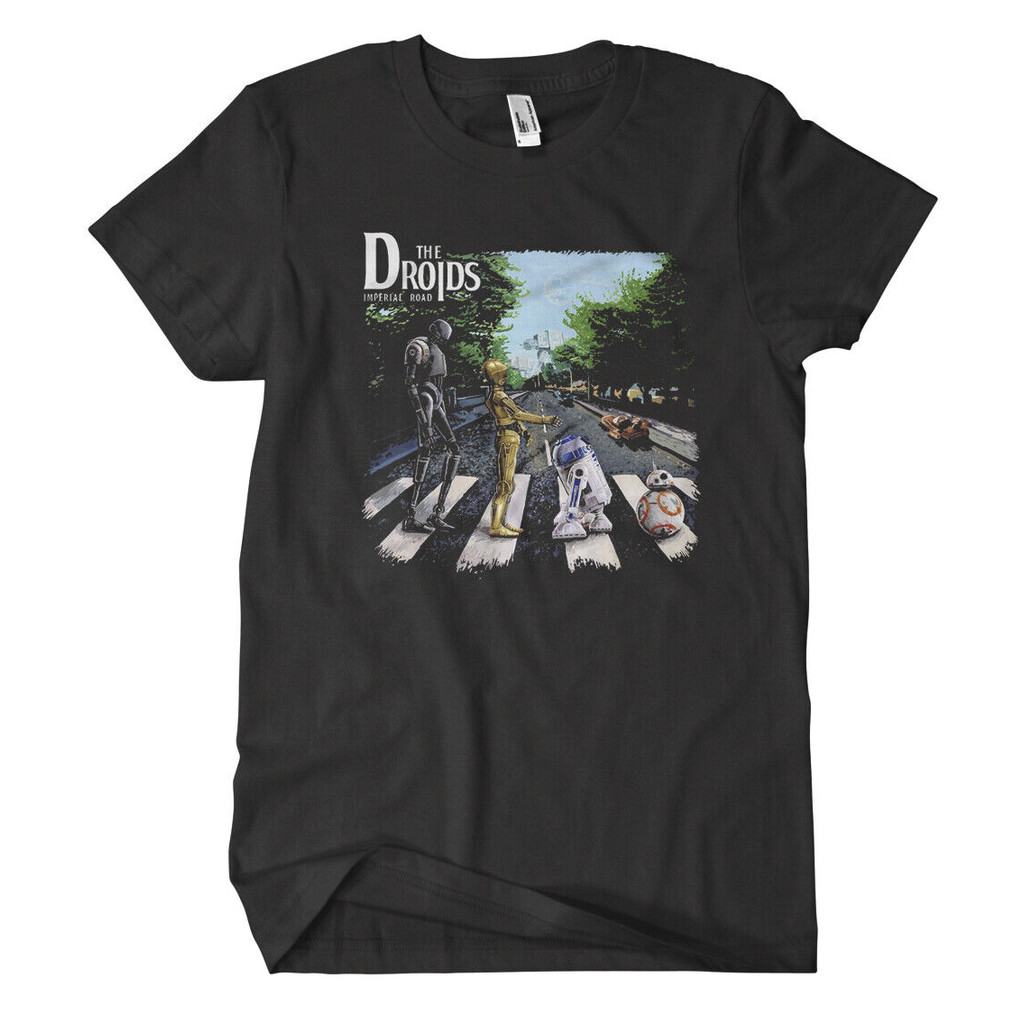 The Droids Fun Cult Star Vader R2D2 Yoda Wars Darth Jedi Stormtrooper เสื้อยืด