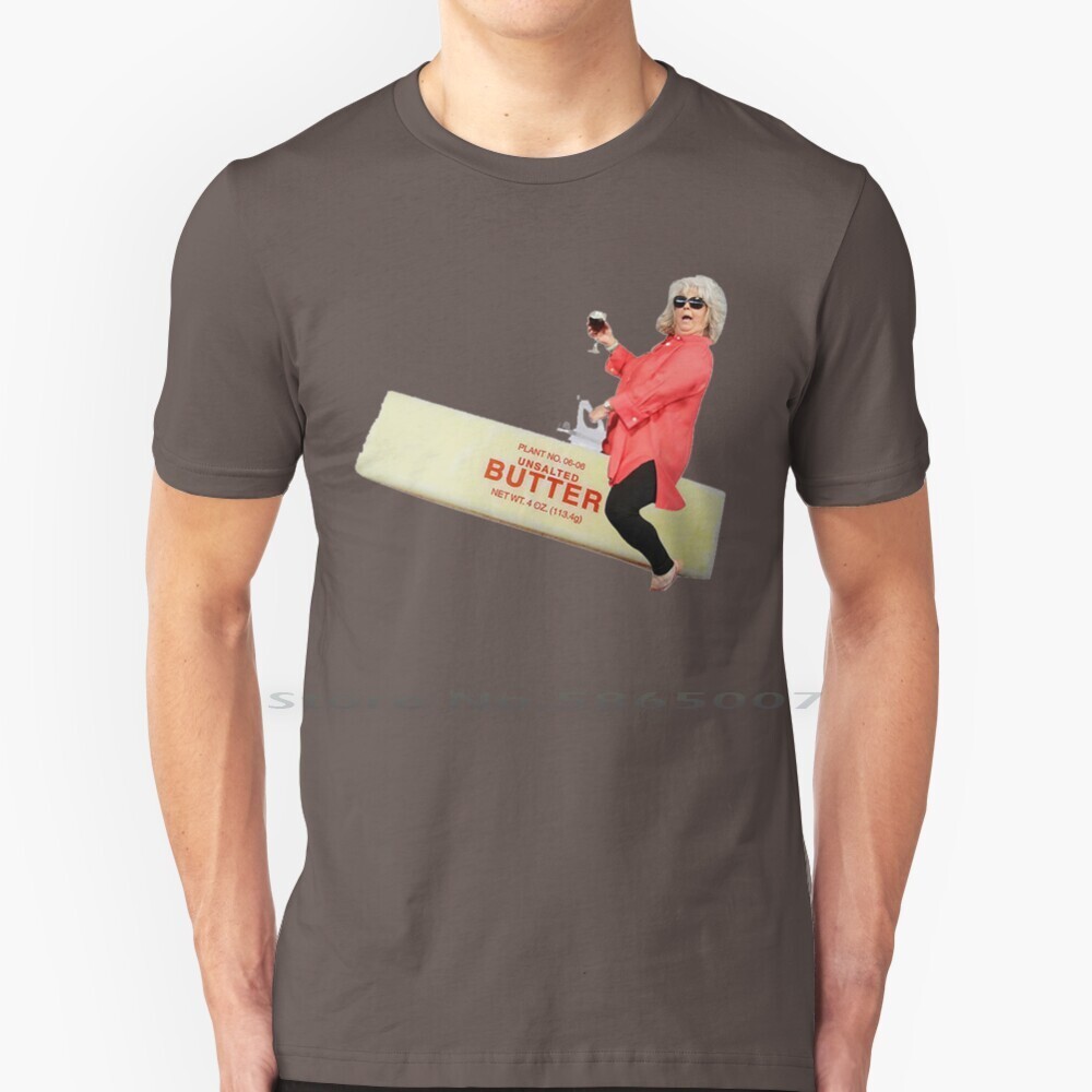 Paulas Deen Riding Butter T เสื้อ 100% Cotton Paula Deen Dean Riding Things Butter ตลก Meme 4chan Ra