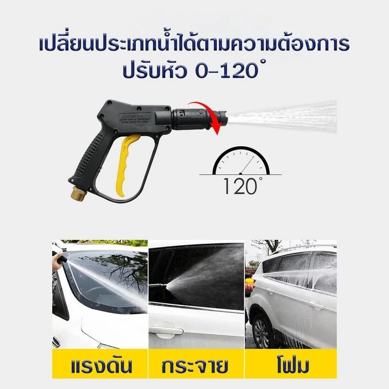 Masaru เครื่องฉีดน้ำแรงดันสูง 400 บาร์ 3800W อัดฉีดสะอาด thumbnail 8