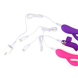 USB DC 2.5 vibrator Charger สายเคเบิลสำหรับของเล่นผู้ใหญ่แบบชาร์จไฟได้เครื่องนวดอุปกรณ์เสริม Universal USB Power Supply