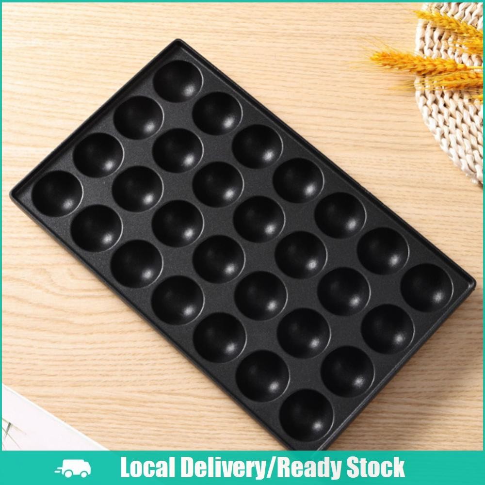 [จัดส่งในพื้นที่] กระทะทาโกะยากิอลูมิเนียม ไม่ติดปลาหมึกลูกชิ้นกระทะย่างครัวทาโกะยากิชงปลาหมึกบอลถาดอบทําอาหารเครื่องมืออบ - รูปที่ 2