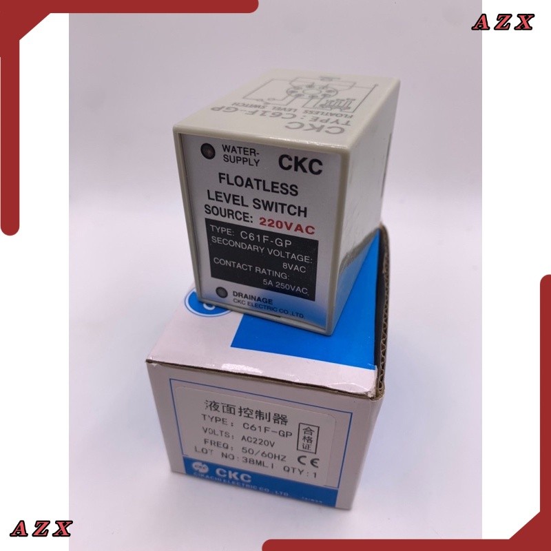CKC แท้  C61F-GP Level Switch  AC220V รีเลย์ ระดับสวิตช์ระดับ สวิตช์ควบคุมระดับน้ำ ปั๊ม สวิตช์อัตโนมัติ พร้อมฐาน จาก ไทย