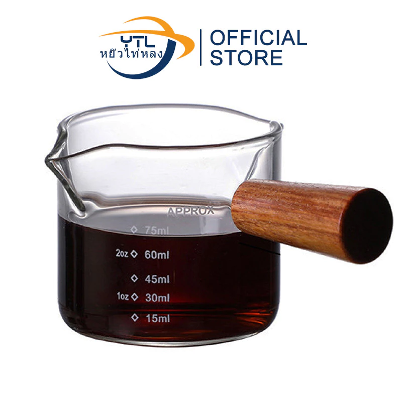 YTL แก้วตวงกาแฟ แก้วช็อตกาแฟ ทนความร้อน 75ml