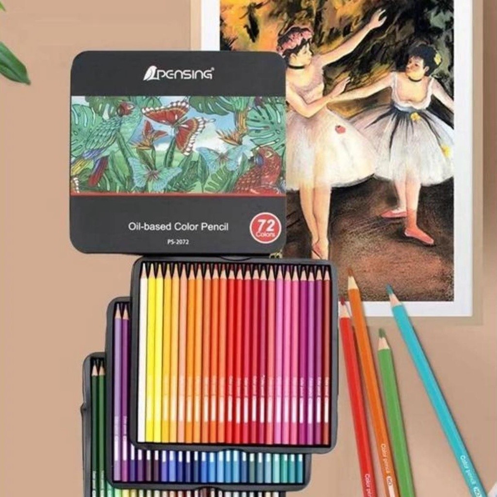 [สินค้าส่งจากไทย]72 สี /36 สี เซ็ตพื้นฐานดินสอสีหลากสีพรีเมี่ยมสำหรับเด็กระบายสีกลับสู่อุปกรณ์การเรียน ของแท้ 100%