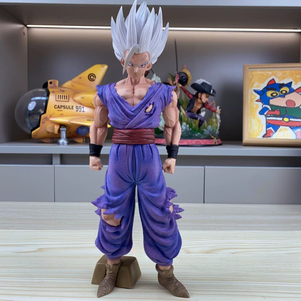 สถานที่ท้องถิ่น 28 ซม.DRAGON BALL Son Gohan Beast Goku คอสเพลย์ Makankosappo Super Saiyan Action Figure รุ่น Q ตุ๊กตาของขวัญเด็กตกแต่งรถเครื่องประดับของเล่นคอลเลกชันตกแต่งบ้านประติมากรรม