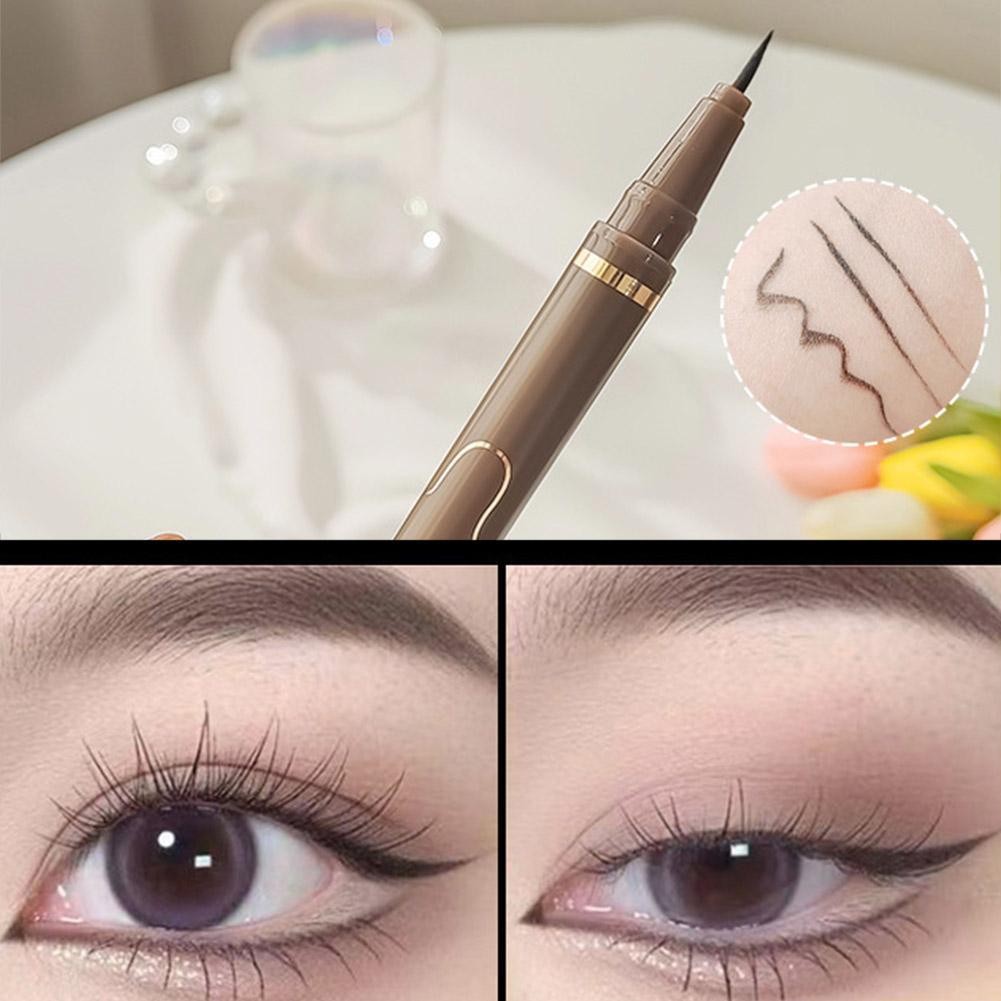 Ultra Fine Eyeliner Slim Liquid Long Lasting Waterproof Dry Lash Quick Lower Smooth L1y0