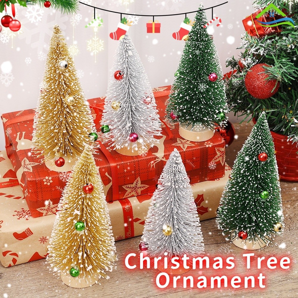 ประณีต DIY สีสัน Ball ต้นคริสต์มาสตกแต่งบ้าน - Creative Gold สีชมพูลูกปัดสีขาว Xmas Desktop เครื่องประดับ