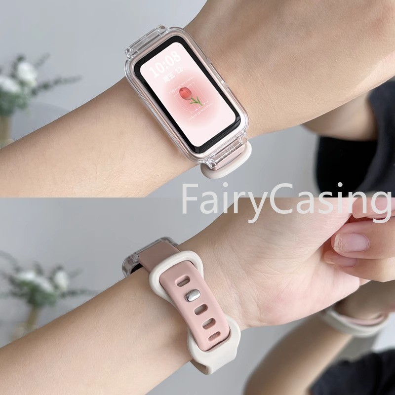 สายรัดซิลิโคนสําหรับ หัวเว่ย วงดนตรี 11 10 8 9 7 6 มือโปร อุปกรณ์เสริมเปลี่ยนสายรัดข้อมือสร้อยข้อมือสําหรับ หัวเว่ย ให้เกียรติ วงดนตรี 9 7 6 อุป