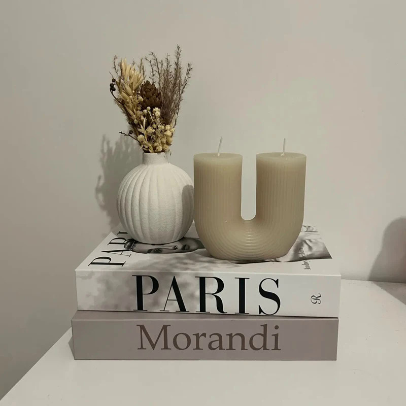 Paris Fashion Luxury Black White Home Fake Books Decoration Simulation Abstract Book Ornaments Decor