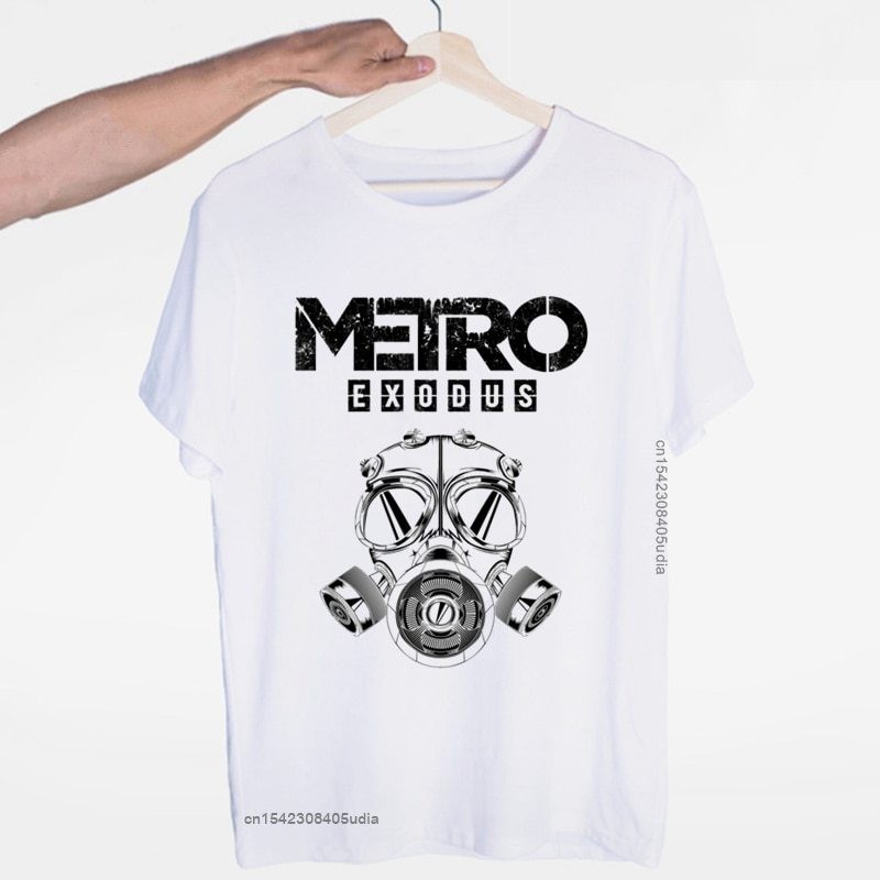 ใหม่ล่าสุดเสื้อยืด Metro Exodus เสื้อยืดผู้ชายแฟชั่น Harajuku เกมเสื้อยืด Metro Exodus เสื้อยืดผู้ชา