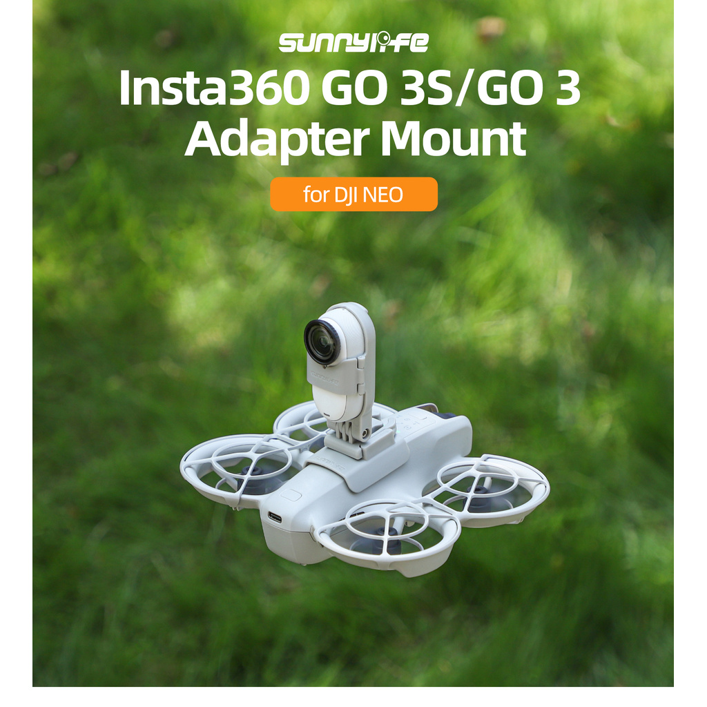 สําหรับ DJI NEO ติดตั้ง Insta360 GO 3S/GO3 กล้องกีฬาขายึดปรับได้