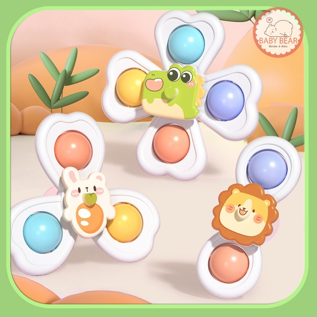 สปินเนอร์ ของเล่นเด็ก สปินเนอร์ติดโต๊ะ ติดรถ ติดกระจก 1เซท3ชิ้น