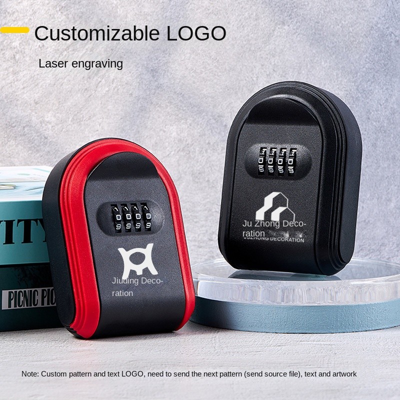 รหัสผ่านกล่องกุญแจอุปกรณ์ตกแต่งประตูสาธารณะกล่องเก็บกุญแจ