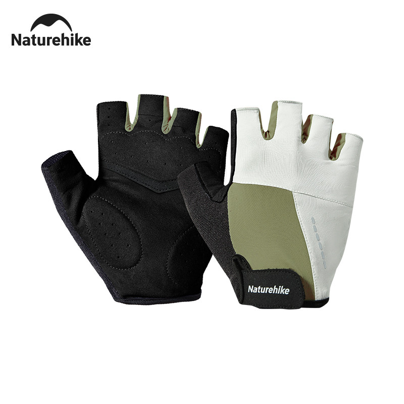 Naturehike ถุงมือปั่นจักรยานครึ่งนิ้ว ถุงมือออกกำลังกายสำหรับเล่นกีฬา