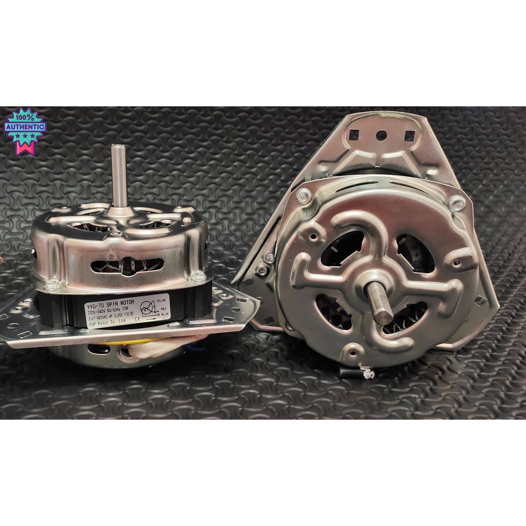 มอเตอร์ปั่นแห้ง ไฮเออร์/ Haier อะไหล่ทดแทน70w รุ่น แคป6UF+ซิลยาง HWM-T100 HWM-T120 HWM-T130 HWM-T140