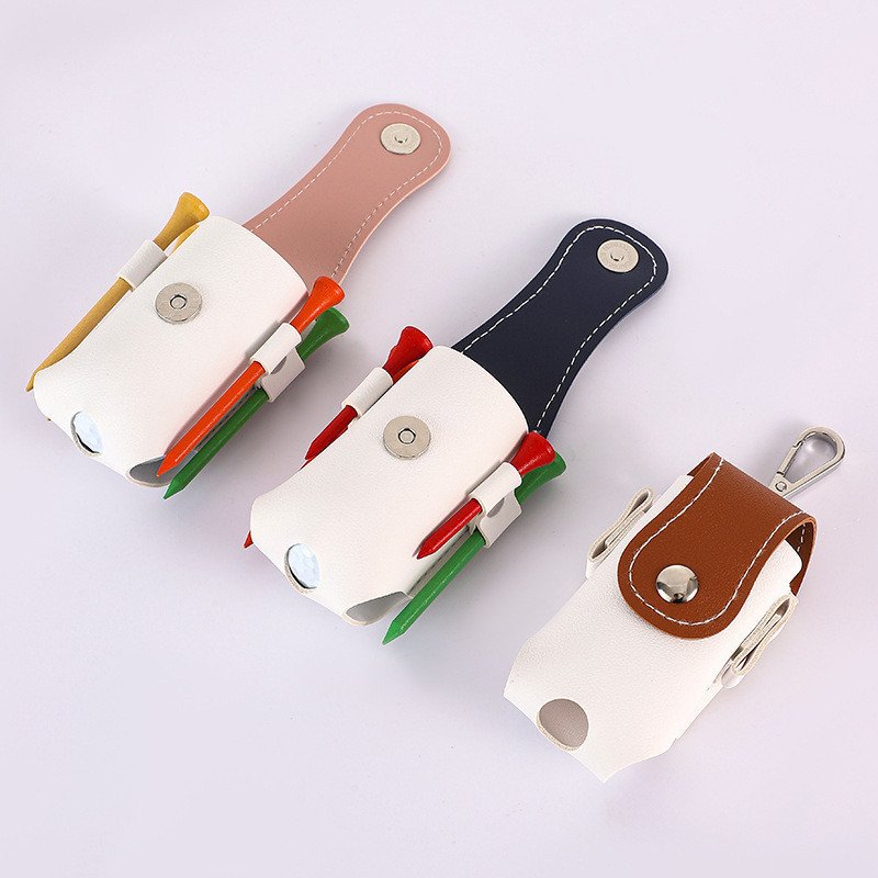 ขายร้อนColor Matching Golf Bag เอวกลางแจ้งแขวน Key Chain Golf เอว Pack แบบพกพา Mini Golf Ball กระเป๋าป้องกัน
